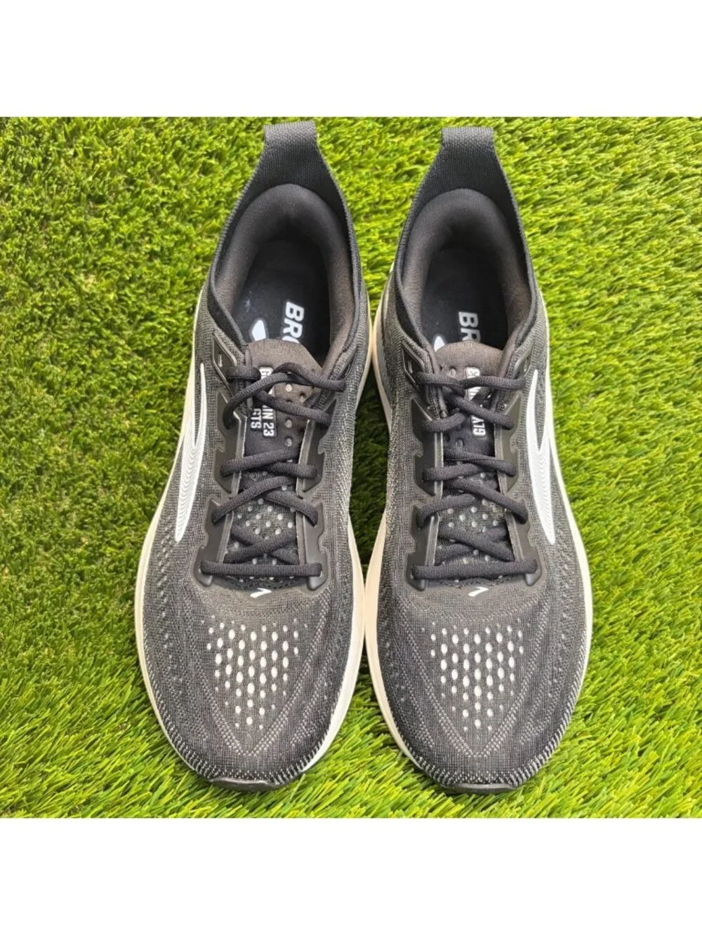 Brooks Glycerin GTS 23 Mens Size 9 Black Athletic Running Walking Shoes Sneakers
